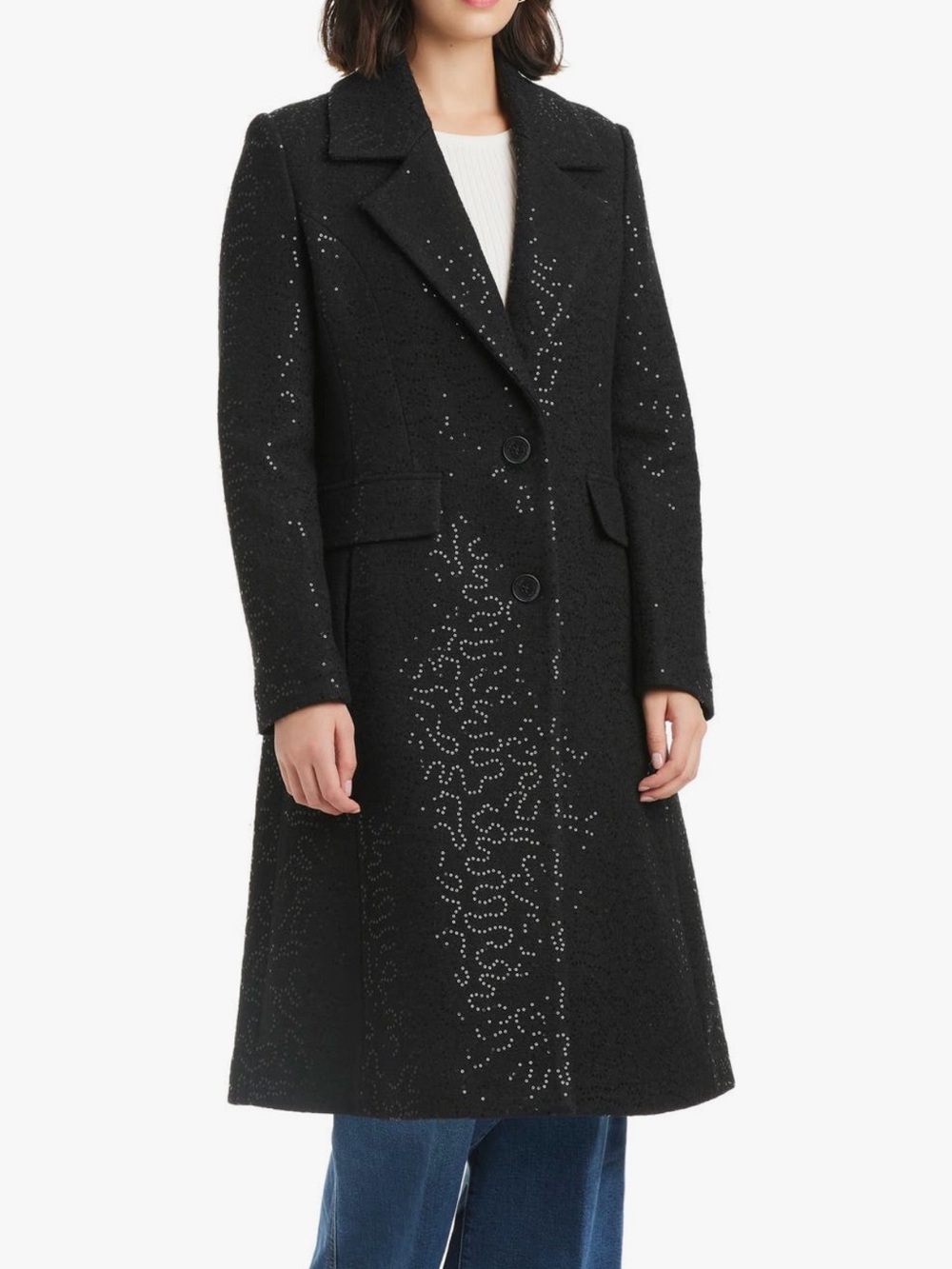 kate spade Sequin Longline Coat